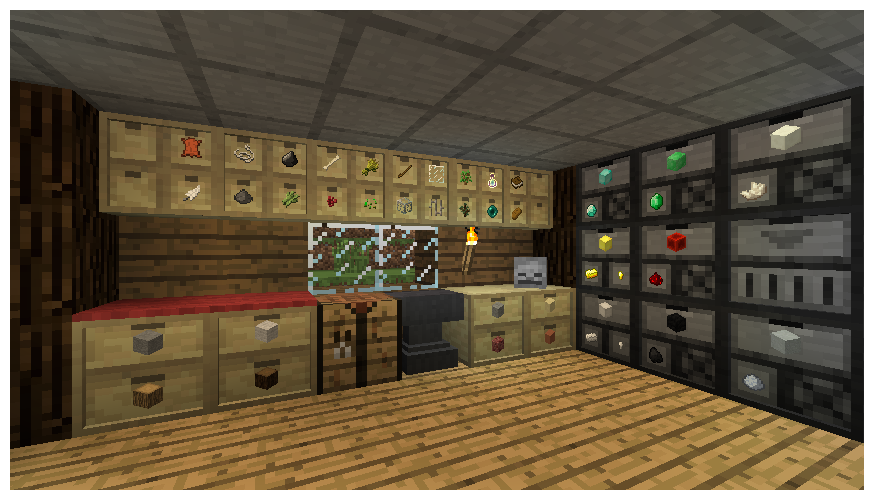Storage Drawers Mods Minecraft, How To Make Doors For Garage Shelves In Minecraft